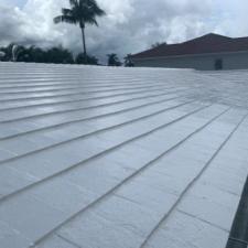 Painted Tile Roof and Gutter Cleaning in Pompano Beach, Florida 13