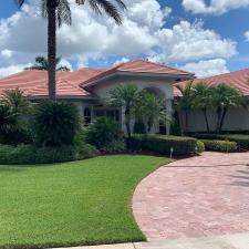 Painted Flat Tile Roof Wash in Weston, FL 9