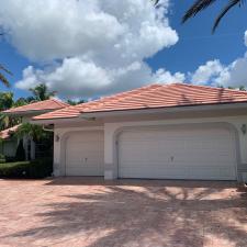 Painted Flat Tile Roof Wash in Weston, FL 10