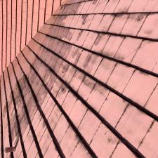 Painted Flat Tile Roof Wash in Weston, FL 4