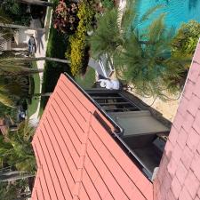 Painted Flat Tile Roof Wash in Weston, FL 6