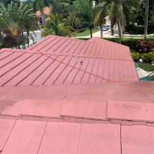 Painted Flat Tile Roof Wash in Weston, FL 8