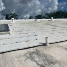 Painted Tile Roof and Gutter Cleaning in Pompano Beach, Florida 1