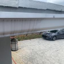 Painted Tile Roof and Gutter Cleaning in Pompano Beach, Florida 3