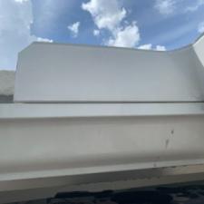 Painted Tile Roof and Gutter Cleaning in Pompano Beach, Florida 7