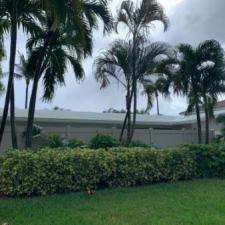 Painted Tile Roof and Gutter Cleaning in Pompano Beach, Florida 18