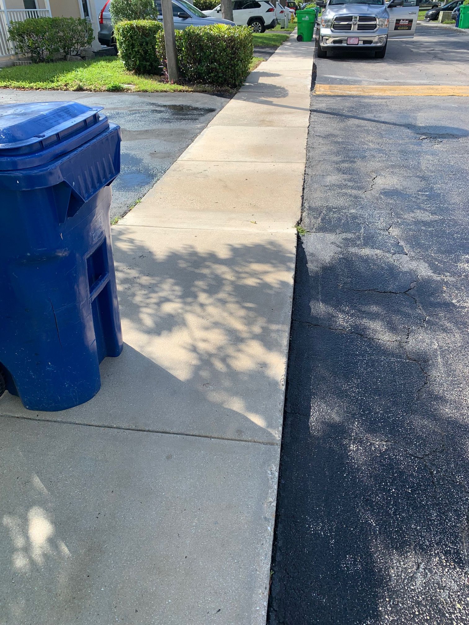 Sidewalk patio